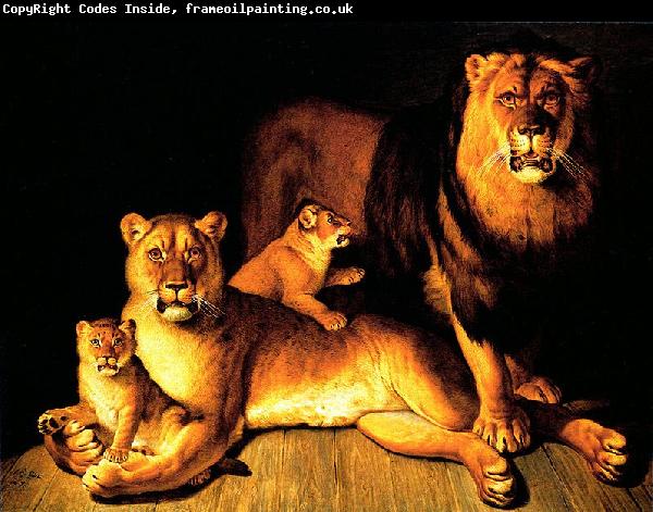 Jean Baptiste Huet A pride of lions